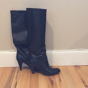 Italian leather tall boots